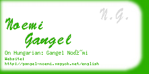 noemi gangel business card